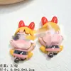 Nova Boneca Rosto Brilhante de Desenho Animado Acessórios de Resina Acessórios de Cabelo DIY Capa de Celular Buraco para Copo de Água Sapatos Ímã de Geladeira Material