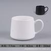 Caneca de cerâmica simples de hotel com logotipo estampado, marca gráfica, copo de água, entidade, fábrica, atacado