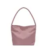 Bolsa de tela de nailon portátil estilo coreano para mujer Verano 2023 Nueva llegada de moda Bordada Bolso de axila Bolso cubo de un hombro todo a juego