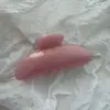Presilha de Cabelo Colorida com Glitter Fino Perolado de Alta Qualidade, Presilha de Tamanho Médio para Mulheres, Elegante Presilha para Rabo de Cavalo Estilo Coreano, Presilha de Cabelo Doce e Versátil