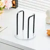 Porta-Copos de Acrílico para Uso Doméstico, Porta-Copos de Café e Chá, Dispensador de Copos Descartáveis, Suporte de Mesa para Armazenamento de Copos com Canudo
