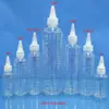Botella con escala de puntos 120ml tapa de punta para agua de pelo eléctrica botella de tinta transparente botella de pegamento botella de spray de pintura botella de agente de costura