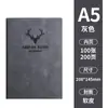 Caderno A5 com Logo, Caderno com Fivela, Bloco de Notas Espesso para Escritório, Caderno Diário de Registro de Reuniões