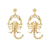Pendientes Retro Europeos y Americanos Largos de Aleación con Forma de Escorpión, Pendientes Exagerados de Insectos Estilo Oscuro, Pendientes Transfronterizos para Mujer