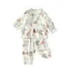 Set de Muselina para Bebé, Ropa de Casa para Bebé, Tops y Pantalones de Fibra de Bambú de Manga Larga, Ropa de Verano con Aire Acondicionado para Niñas