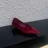 2 cm - Zapatos de tacón alto de terciopelo suave estilo francés con punta fina y escote en V para mujer, simples y elegantes para ir al trabajo, zapatos de tacón bajo estilizados y modernos