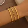 Pulsera de Acero de Titanio, Borde Delgado, Simple, Elegante y Versátil, Pulsera de Zirconia con Números Romanos, De Alta Gama para Niñas, Gran Venta en Moda