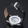 GANADOR 142 Escala romana esfera hueca simple reloj mecánico manual reloj para estudiante