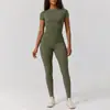 8455 Ropa Popular Transfronteriza para Yoga Traje de Mujer Dos Piezas Gama Alta Secado Rápido Ropa de Fitness Traje Deportivo de Yoga para Mujer