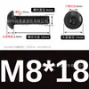 Tornillos de Cabeza Hexagonal de Acero Inoxidable 304 Color Negro Grado Industrial Iso7380 Tornillos de Cabeza Semiredonda M2-M10 Venta al por Mayor en Stock