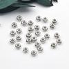 Direto da fábrica diy artesanal frisado saco 18k cor de ouro real espaçador talão roda fatia corte solta talão pulseira acessórios