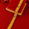 Nueva Pulsera de Moda Ensalada Cobre Amarillo Rojo Internet Chapada en Oro Combinable para Mujer Joyería Trébol de Cuatro Hojas Cadena Suministro Directo de Fábrica