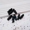 Botones frontales amarillos, botones de imitación de jade, jade amarillo con efecto perlado, botones cilíndricos de estilo chino, botones pequeños de palito para suéter