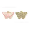 Aleación de Mariposa Gota de Aceite Colgante Creativo Transfronterizo Material para Pulsera Collar Llavero Funda de Teléfono Móvil Colgante Hecho a Mano