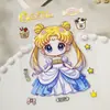 Adesivo Fofo e Doce de Copo de Água para Menina Adesivo Plano Autocolante Estilo Japonês Menina DIY Adesivo para Capa de Celular Joias Estilo Q