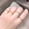 Anillo Sencillo, Anillo Delgado Esmerilado de Acero de Titanio Fino, Anillo Sencillo Delgado, Anillo para Dedo Meñique de Hombre y Mujer, Pareja de Mejores Amigos, No se Desvanece