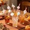 Amazon Fiesta de Acción de Gracias Estilo Ins Calabaza Rosa y Azul Acuarela Tiras Rayadas Decoración para Vasos de Bebida