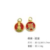 Prata S925 Estátuas de Buda Azul Queimado Pingente Pequeno Dupla Face Guanyin de Cinco Mãos Titiao Acessórios de Joias DIY