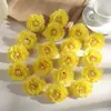 Flores Artificiales de Rosa de Té de 5cm Flores de Rosa Pequeñas Accesorios para Pasadores DIY Fabricación de Guirnaldas de Novia Flor al por Mayor