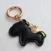Hazte Rico Inmediatamente Colgante de Llavero para Coche Hecho a Mano de Cuero de Vaca Cuerda de Llavero Elegante Simple Exquisito para Pareja Hombre y Mujer