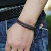 Nueva Joyería Transfronteriza Tejida a Mano Línea de Cera Pulsera Vintage Simple para Combinar con Todo Cuerda de Mano para Pareja Suministro de Puesto de Accesorios