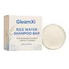 Barra de Shampoo GleamXi Água de Arroz: Limpa suavemente o cabelo e o couro cabeludo, deixando-os com uma sensação refrescada e confortável, com uma espuma rica e densa que enxagua facilmente.