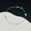 Pulseira de Aço Titânio Diamante Pequeno de Alta Qualidade Design Nicho Luxo Leve Nicho Exquisito Namorada Simples Estilo Frio Estilo para Duas Pessoas
