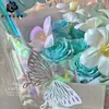 Festival Tanabata Filme Fantasia Papel de Embrulho Florido Laser Arco-Íris Transparente Espessado Impermeável Celofane Presente Material para Flores