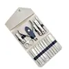 Cortauñas de Acero Inoxidable Personalizado Set de Manicura Plegable de 16 Piezas para Hombres Herramientas de Belleza para Uñas de Alta Calidad Set Completo al por Mayor