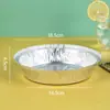 Bandeja Especial de Papel de Aluminio para Freidora de Aire, Bandeja Gruesa de Papel de Aluminio de Grado Alimenticio para Barbacoa Casera, Suministros para Hornear, Papel de Aluminio para Horno, Resistente a Altas Temperaturas