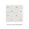 CTZS Espuma Floral Cuadrada Dorada Incrustada Papel Tapiz Geométrico en Relieve Pegatina de Pared Estilo Clásico de Lujo Autoadhesivo Anti-Moho Resistente al Aceite Para Lobby de Hotel Sala de Estar Pared de Fondo 70cmx70cm