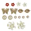Accesorios de hebilla de mariposa y flor de perlas desmontables DIY transfronterizos para zuecos, accesorio de moda, pieza única