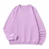 Sudadera con Cuello Redondo de Algodón Loopback de 380g, Marca de Moda Transfronteriza, para Hombres y Mujeres, Color Sólido, Corte Holgado, Hombros Caídos, con Felpa Interior, Top de Manga Larga Otoño/Invierno