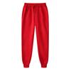 Calças Casuais Masculinas e Femininas de Outono e Inverno Transfronteiriças, Forradas com Fleece, Espessadas, Desejo Quente, Esportivas, Cor Sólida, Calças de Moletom