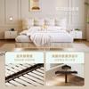 Cama colgante de tela estilo crema francesa y Ji, moderna, sencilla, ligera, de lujo, para dormitorio principal, con tecnología de franela y nube de hadas.