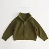 Mq~100% Algodón Puro Niños Otoño e Invierno Nueva Chaqueta de Algodón Puro para Niños y Niñas, Cardigan Elegante para Salir, Algodón y Engrosado