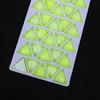 Triângulo Neon Fluorescente Costurado à Mão Strass de Vidro Diamante Fivela Plana Acessórios DIY Roupas Material Acessórios Vestido de Noiva