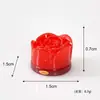 Produto Novo Original Loja de Sobremesas Ursinho Simulação Ursinho Dia dos Namorados Série Rosa Resina 3D Casa de Brinquedo Pequeno Ornamento
