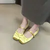 Sapatos Flats Mary Jane de Ballet com Laço de Cetim Estilo Coreano, Aumento de Altura Oculto de 3cm, Modelo Novo 2026, Jovens, Tira Única