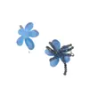 Flores de gelatina degradadas con centro de flor de cristal de dopamina originales, aretes DIY, pasadores para el cabello, sombreros, bolsos, zapatos, accesorios de ropa florales