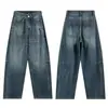 Nuevos jeans de otoño para hombre, talla grande, casuales, a la moda, modernos, versátiles, cómodos, pantalones largos de corte holgado