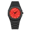 Popular Transfronterizo Guerrero Negro Milenio Retro Y2K Nueva Moda Plástico Cuarzo Reloj Venta Directa de Fábrica