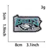 Adesivos de Pano Bordados Brilhantes de Times da NFL Adesivos com Patch de Logo de Rugby Estoque Pronto Lote
