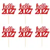 Novos toppers de bolo, Decorações de Ano Novo, Inserções de decoração de bolo para o Festival da Primavera, Suprimentos de decoração de Véspera de Ano Novo