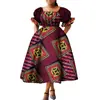 Vestido de algodão estilo étnico africano com estampa batik vestido de gala vestido longo vestido de peça única de comércio exterior fornecimento transfronteiriço