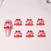 Día de Año Nuevo Estilo Japonés Dibujos Animados Arte de Uñas Joyería Resina Sanrio Accesorios para Uñas DIY Accesorios para Pendientes Jingle Cat
