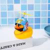 Pequeño pato amarillo, libélula de bambú, pato de viento roto, pato social TikTok, bicicleta, coche, decoración, casco, coche de dibujos animados, venta al por mayor
