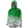 Moletom com Capuz de Pesca Masculino Padrão Criativo Oceano 2024 Transfronteiriço com Máscara para Proteção Solar em Atividades ao Ar Livre de Verão