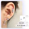 Colección Serie Colgante Clavos de Hueso de Oreja Pendientes de Tornillo de Acero de Titanio Perforación de Oreja para Mujer Pendientes de Clavo Coclear