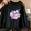 Camiseta de manga comprida para meninas, nova coleção primavera/outono 2026, moda infantil moderna e estilosa, top básico versátil, top soltinho para meninas
